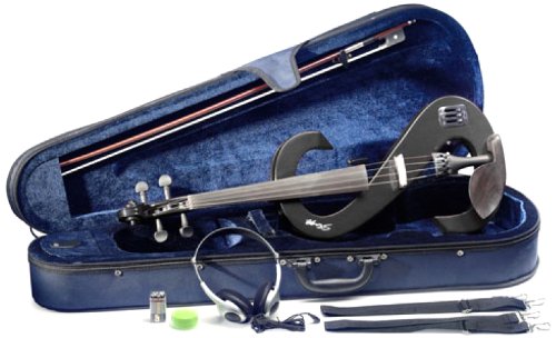 Stagg EVA 4/4-BK Silent Viola Set with Case - Black