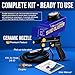 LE LEMATEC Professional Sandblaster Gun Kit: Effortless Surface Prep for DIY Enthusiasts | Versatile, Easy-to-Use Hobby Blaster for Metal & Wood Projects | Transforms Small Jobs