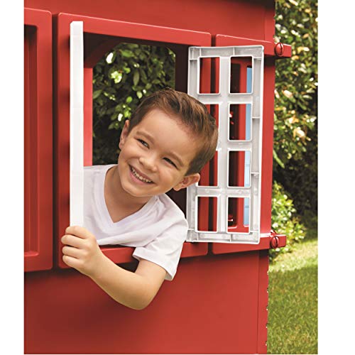 Little Tikes Cape Cottage House, Red With Working Doors, Window Shutters, Flag Holder | Easy Installation Process, Simple Snap And Click Assembly | For Kids 2-6 Years Old #TOP5