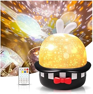 Nice Dream Star Night Light Projector, Baby Lights Galaxy Projector with Remote Control, 360° Rotation Timer Projector Light for Kids Girls Boys, Birthday Christmas Gifts Bedroom Decor (Black)