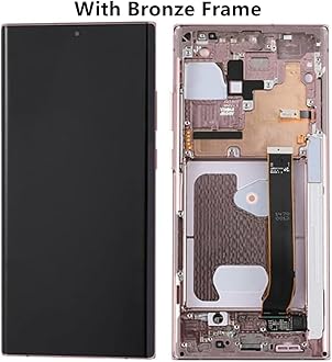 OLED for Samsung Galaxy NOTE20 Ultra SM-N985F Screen Replacement NOTE20Ultra 5G SM-N986U SM-N986U1 SM-N986W LCD Display Touch Screen Digitizer Support Fingerprint and S-Pen (withBronze Frame+Tools)