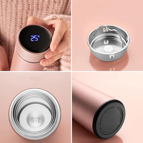 Bestjenara Insulated Water Bottle With Led Display Coffee Vacuum Thermos Bottle Keep Drinks Hot Or Cold For Travel School Office, Thermos Cup 500Ml #TOP6