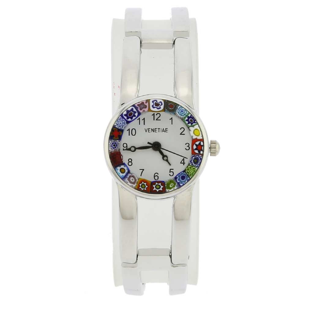 Glass Of Venice Pulsera de metal para mujer con reloj de Murano, Lujoso