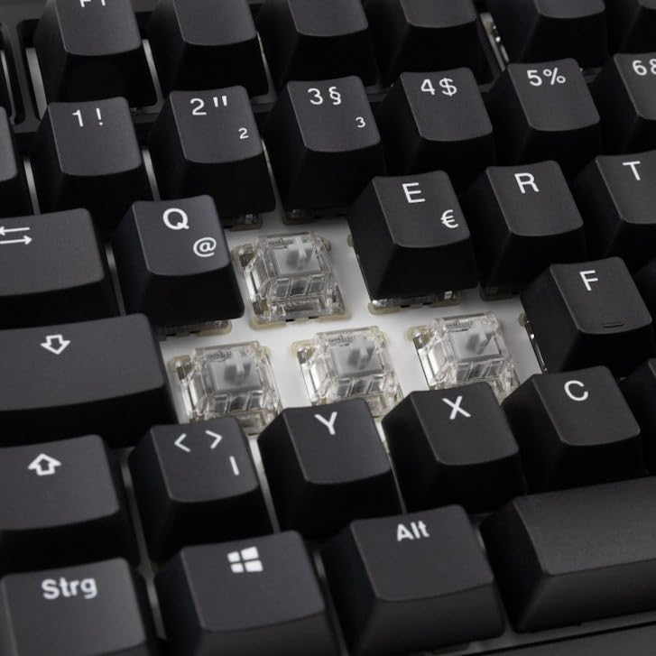 Ducky Tinker65 75% RGB Teclado Mecánico Gaming MX Speed Silver, Negro | Teclado mecánico gaming, iluminación RGB por tecla, switches MX Speed Silver, layout ES QWERTY, ideal esports y oficina
