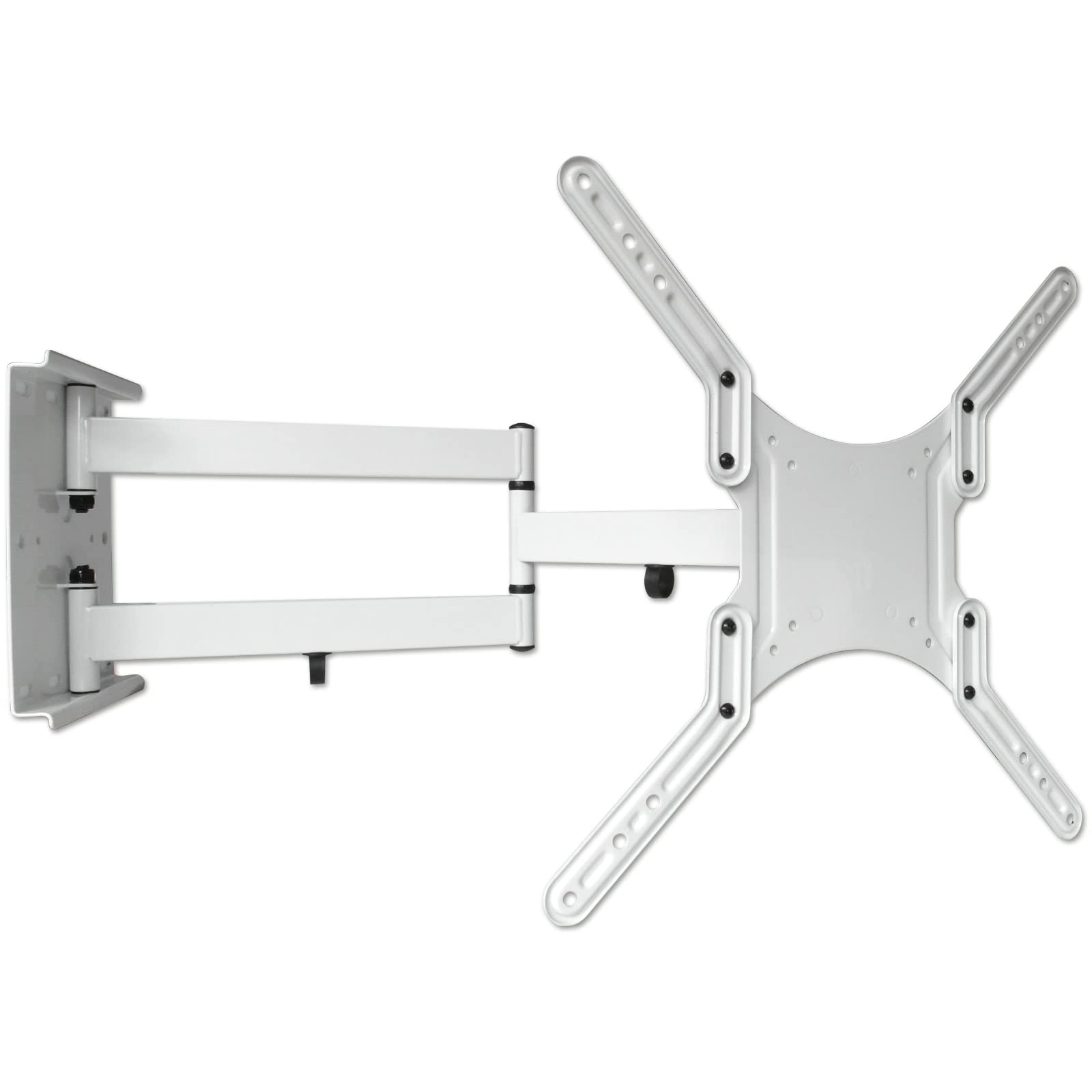 Supporto universale per TV a parete - Inclinazione orientabile - 16-65 pollici - Estendibile fino a 65 cm - Supporto per LCD LED - VESA 100 200 300 400 bianco Modello: L22LW