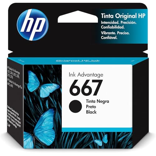 Kit Cartucho de Tinta 667 Preto e Colorido para Impressora, Conjunto de 2, combo, black, color, tric