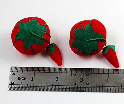 Chengyida 6- Pack Tomato Pin Cushion With Strawberry Emery For Sewing #TOP5