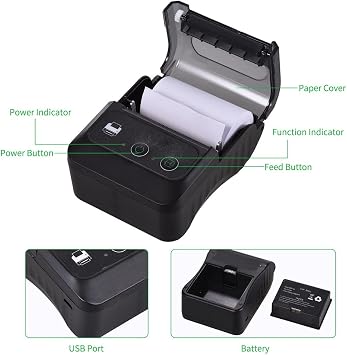 Portable Label Printer 2 inch Thermal Printer Label