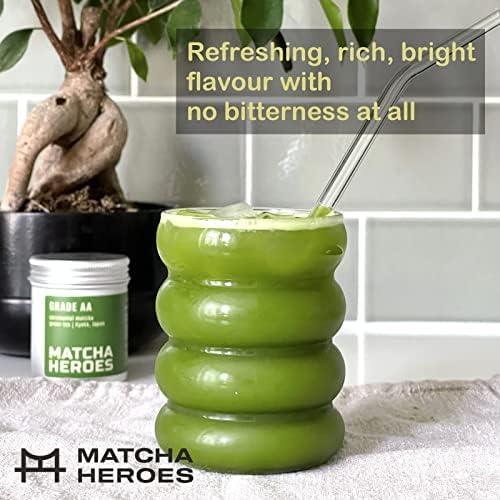 Artisan Ceremonial Grade Matcha Green Tea Powder | Refreshing Rich Flavour With no Bitterness | Excellent for Matcha Shots & Latte | Made of First Harvest Shadow-Grown Tea Leaves in Kyoto, Japan