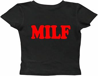 Milf Shirt Women Crop Tops Y2K Streetwear Girls Fashion Shirt