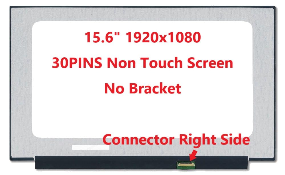 New 15,6" FHD 1920 x 1080 30 pin no Bracket Screen Fits B156HTN06.1 HW:3A P/N 5D10R41285