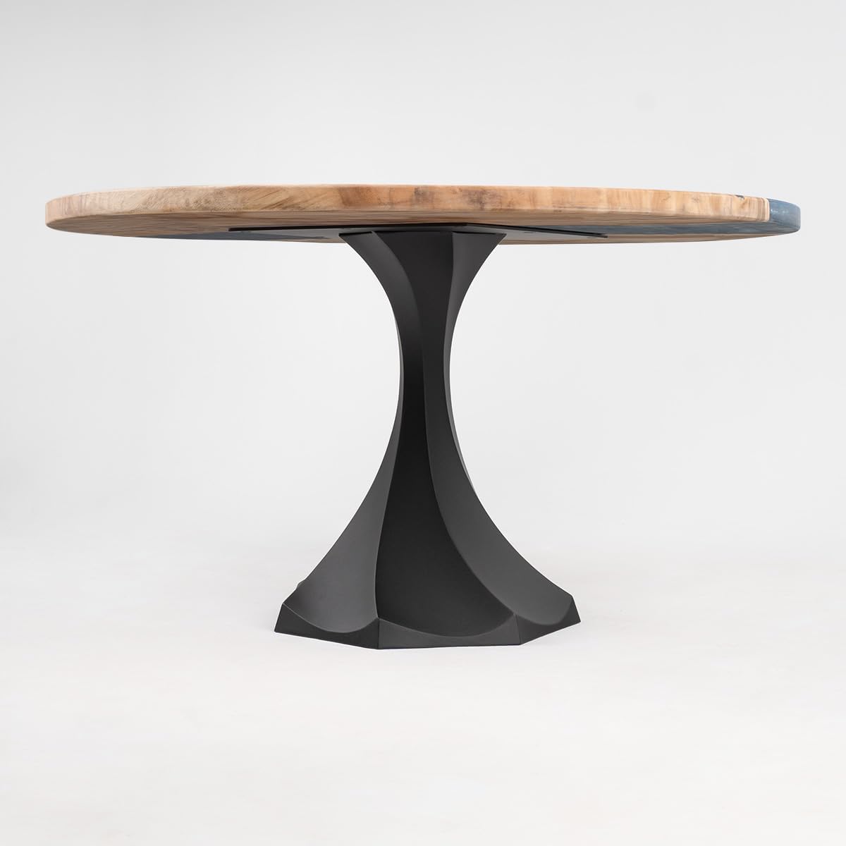 Flowyline 28" H 311 Lithe Handcrafted Black Metal Table Legs and Bases for Dining Tables | Steel Desk Legs | Rust-Resistant, Adjustable Furniture Legs for Bench DIY Mid-Century Modern Indoor/Outdoor