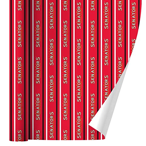 GRAPHICS & MORE NHL Ottawa Senators Logo Gift Wrap Wrapping Paper Rolls