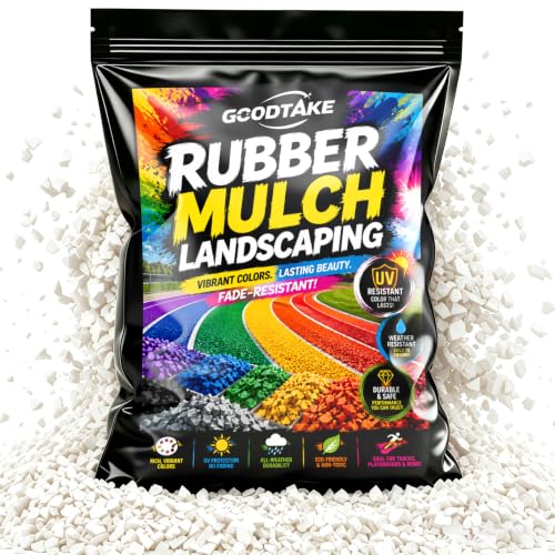 GOODTAKE White Rubber Mulch 5 lbs –…