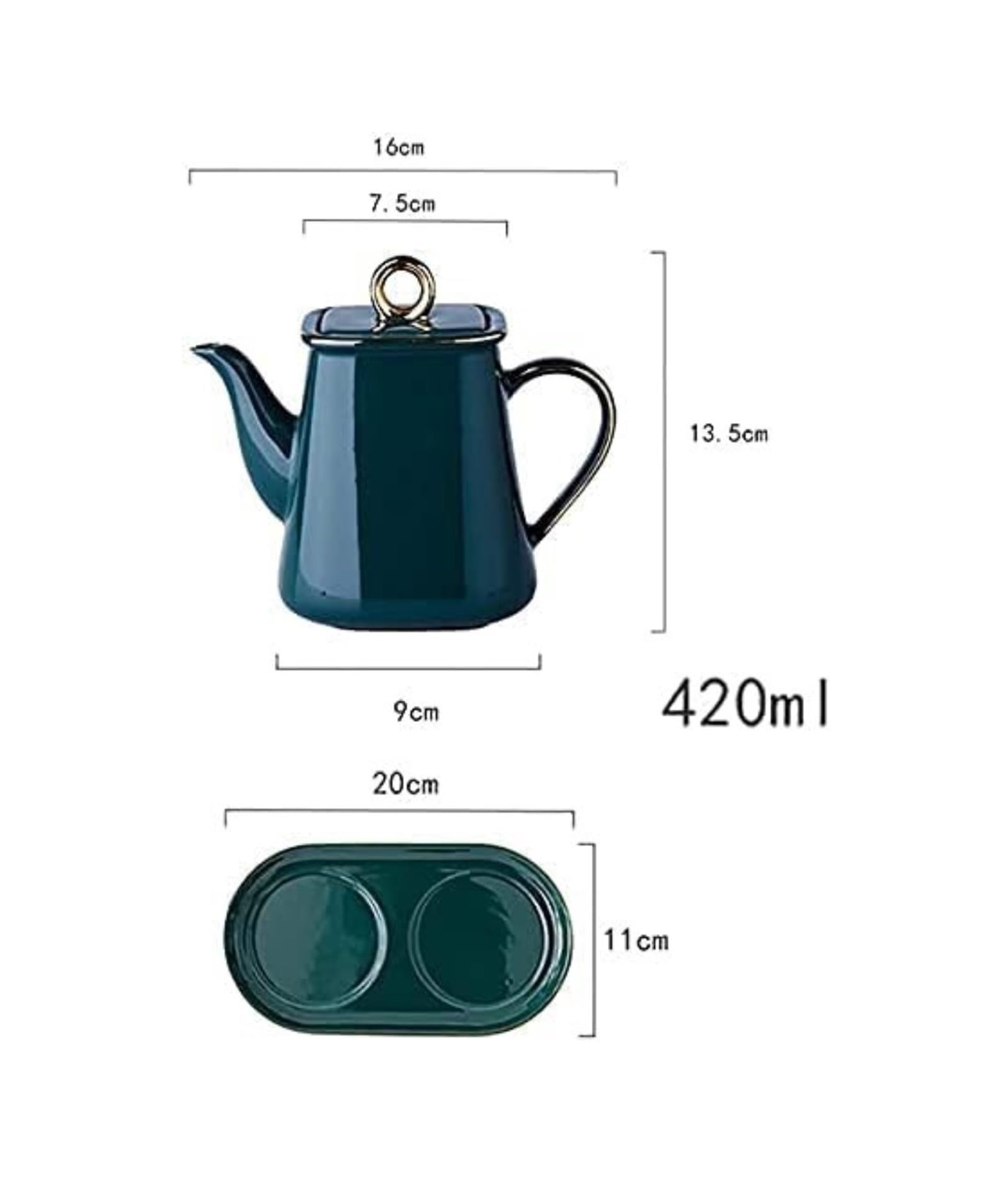 Dispensador de Aceite de Oliva y vinagre, Botella de 420 ml, Estilo japonés Moderno de Porcelana, con Tapa, a Prueba de Polvo y Fugas.