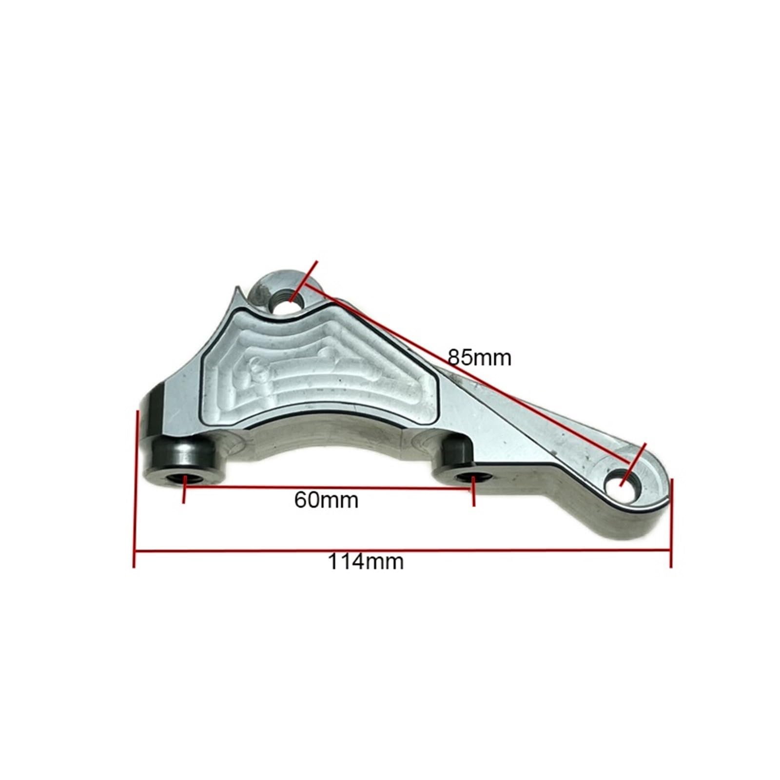 étrier de Frein Adaptateur de Support d'étrier de Moto pour Honda Dio AF18 AF25 AF28 AF34 AF35 RPM Adelin Frando Radial 160 190 200 mm(1pcs Accelerator)
