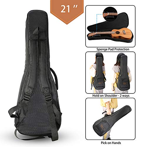 Hricane Ukulélé soprano 21 pouces, ukulélé en acajou pour adultes et enfants débutants avec sac et cordes - Les Beatles, Paul McCartney, John Lennon, RIngo Starr, George Harrison Hricane Ukulélé soprano 21 pouces, ukulélé en acajou pour adultes et enfants débutants avec sac et cordes – Image 7