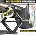 ZIBIAO Car Jack Kit, Scissors Jack car, Max 2 ton (4,409 lb) Capacity, tire Jack Tool kit, Power Saving Ratchet Handles, Steel Scissors for tire Wrenches only, for Emergency use only