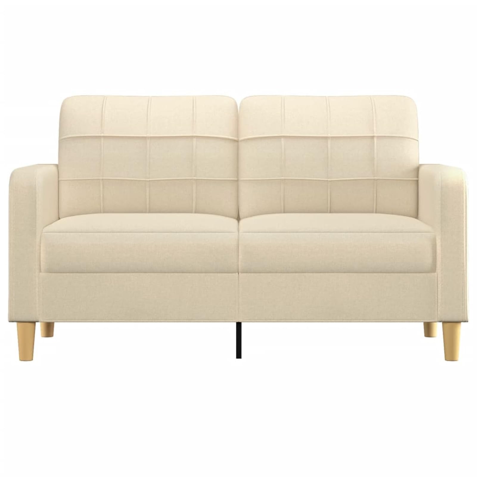 Homgoday 2-Sitzer-Sofa Couch Sofa Relaxsofa Relaxcouch Gästesofa Polstersofa Loungesofa Loveseat Sofa Modern für Wohnzimmer, Schlafzimmer Creme 140 cm Stoff