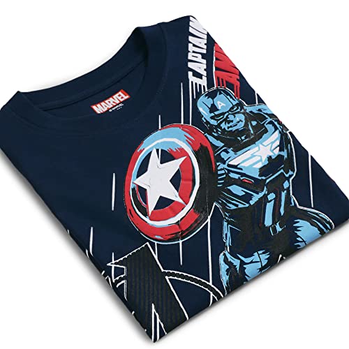 Image of Kidsville Batman Printed Regular Fit Yellow Cotton Boy's T-Shirt