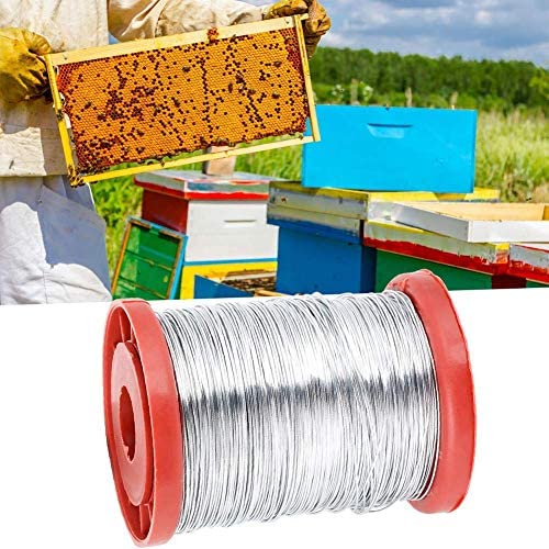 Liineparalle 1 Rolle 0,5 mm Bienenwabe Frame Wire Eisen/Edelstahl Draht Imkerei liefert Bienenstöcke Frames Tool MEHRWEG… – Bild 3