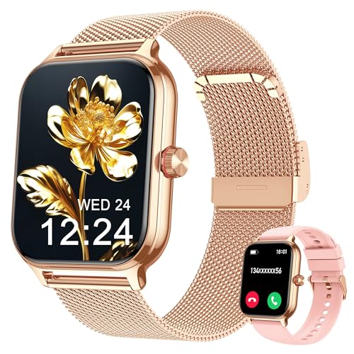 LODIMEKE Smartwatch Uomo Donna Chiamate Pressione Sanguigna Frequenza Cardiaca Sonno,