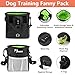 BARKIE Dog Training Kit - Treat Pouch, Pet Training Fanny Pack, 2 Puppy Training Clickers, Ultrasonic Silent Whistle, 2-in-1 Whistle Clicker, Clicker Training Guide Booklet, Dog Poop Bag (Black)