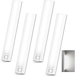 2 Pack 10’’ Under Cabinet Lighting, 6500K Motion Sensor Lights Indoor | Closet Light with 800LM, 6-Level Dimmable and Magnetic Mount, 120° Detection, 10FT Range for Kitchens, Closets, Stair