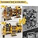 Power Tool Organizer, 45.5 Inch Cordless Drill Holder Wall Mounted, 3 Layers Tool Organizers with Outlet Power Strips , Garage Storage Rack for Toolbox/Impact Wrenches/Screwdriver/Plier/Hammer