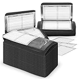 Quarterback Football Play Wristbands -20 Pack (Black) Pro Football & Softball Armbands, Teen/Adult (QB) Wristband Playbook