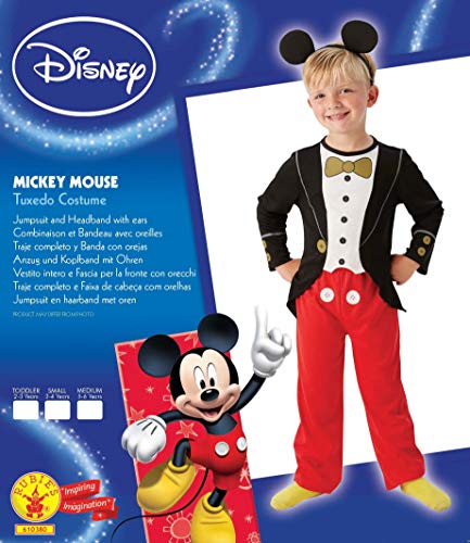 Rubie's Officiële Mickey Mouse Tuxedo Jongens Fancy Dress Childs Kids Disney Kostuum Outfit + Oren, Maat Small - Image 5
