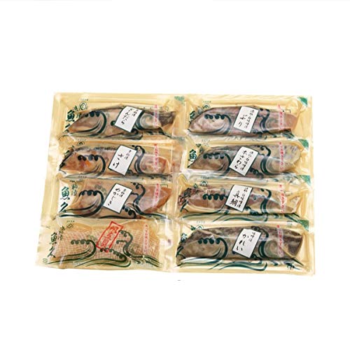 京粕漬 魚久 京粕漬 8種8点 銀鱈 さけ めかじき 本さわら ぶり 真鯛 酒粕白味噌漬 かれい 味噌漬 各1切れ ほたて貝3粒