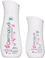 Sabonete Íntimo Dermacyd Femina Floral, Proteção 24 horas, Duas Unidades 200ml + 100ml, Combate Maus Odores e Equilibra o pH, Combinação Bio Protect, Hipoalergênico