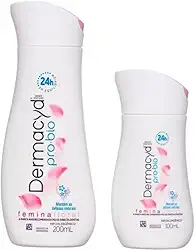 Sabonete Íntimo Dermacyd Femina Floral, Proteção 24 horas, Duas Unidades 200ml + 100ml, Combate Maus Odores e Equilibra o pH, Combinação Bio Protect, Hipoalergênico
