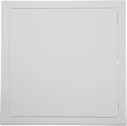 Puerta de panel de acceso de 12 x 12 pulgadas - Acero para uso en interiores - Placa de tapa de apertura - Cerradura de puerta de caja - Pestillo de