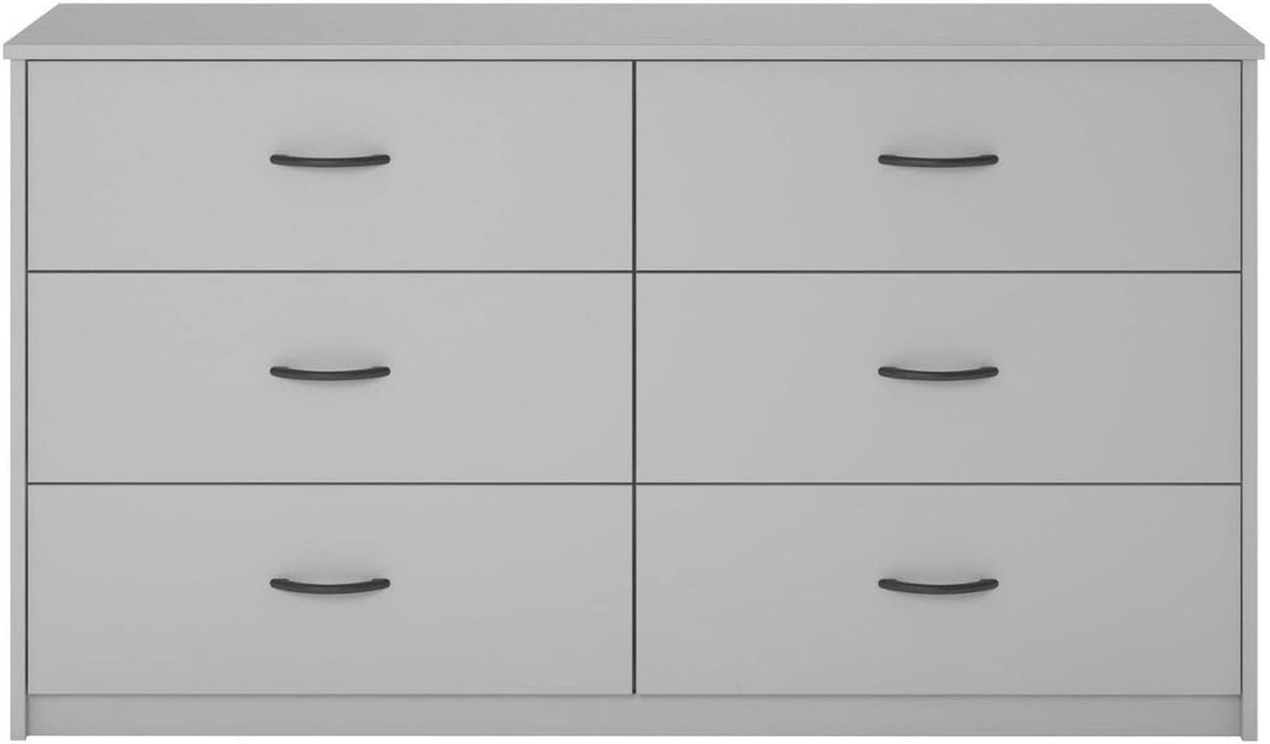 Mainstays 6 Drawer Dresser,Gray