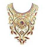 bordados en oro san julian Collar de flores de encaje bordado nueva marca. Bellas y elegant.Make su ropa se convierten en único y hermoso.