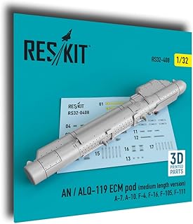 Reskit RS32-0408 1/32 an/ALQ-119 ECM POD (Medium Length Version) (3D Printing)