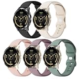 Laband 18mm Silikon Armband Kompatibel mit Garmin Venu 3S/Venu 2S/Venu 4 41mm/Vivoactive 4S/Vivomove 3S/Forerunner 265S/255S/255S Music, 5 Stück Weich Sport Wasserdichtes Ersatzarmband Damen Herren