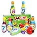 Produktbild Kinder Bowling Set Kegelspiel mit 10 Kegel und 2 Bällen, Kegelspiel für Kinder, Drinnen Draußen Spielzeug Geschenke Spiele ab 3 Jahren Junge Mädchen