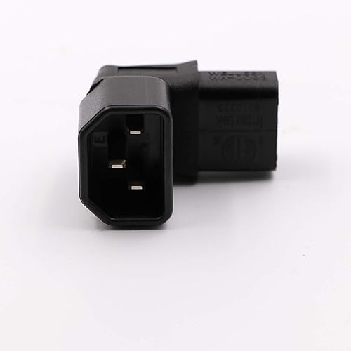 Miniatura 3 de Adaptador de corriente IEC C14 a C13 PDUenchufe hacia abajo 90 grados para montaje en pared LCD TV paquete de 2