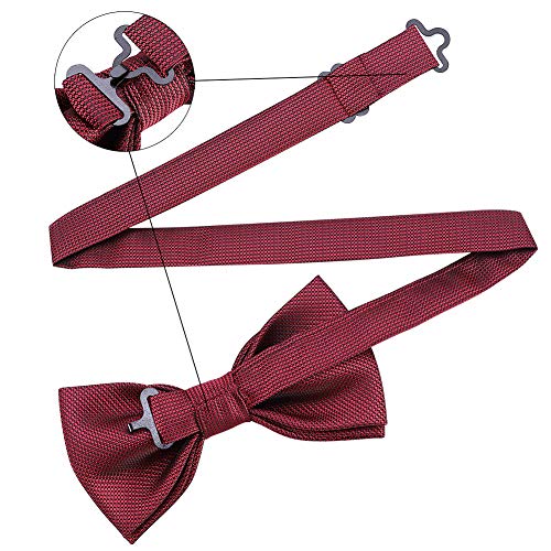 Image of AUSKY 8 PACKS Elegant Adjustable Pre-tied Bow Ties for Men Boys (1&4&5&6&8 Pack for option)