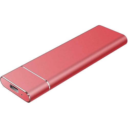 External Hard Drive 2TB, Portable Hard Drive External for PC, Laptop and Mac (2tb, RED-Z)