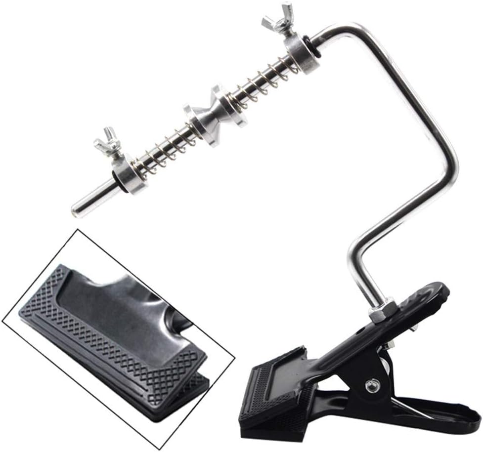 Fishing Line Winder with Clamp and Suction Cup 2 Pieces Base Adjustable Stable Portable Aluminum Machine Spinning Reel Spool Spooling Multifunction Fishing Tackle Tools Accessories (Use on Tables) : Sports & Outdoors