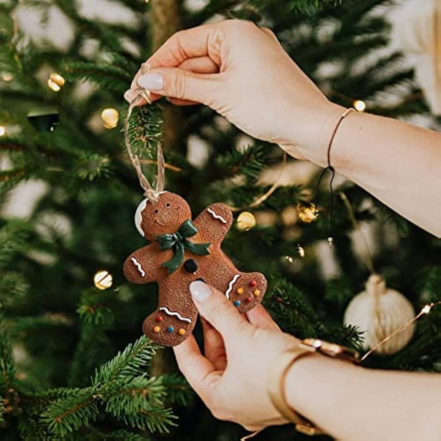 Amazon | クリスマスジンジャーブレッドマンの装飾品、愛らしい