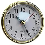 Conception compacte et polyvalente: mesurant 2,56 pouces (65 mm), cette mini-insert d'horloge est idéale pour les petits espaces comme les étagères, les bureaux ou les murs..Sa forme ronde et son style élégant se mélangent parfaitement à n'importe quel décor.