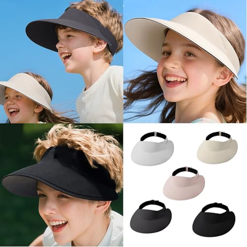 Adjustable Sun Hat Ladies Travel Sun Protecting Hat Unisex Portable for Boys Girls Outdoor Sport Cartoon Children's2
