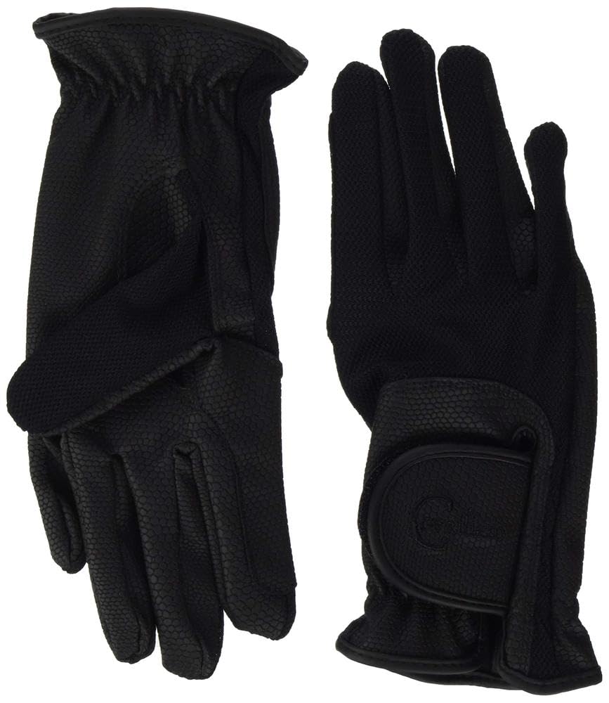Covalliero Summer Tech Riding Gloves - Black, X-Large