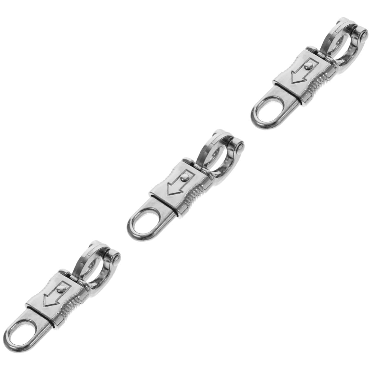 KICHOUSE 3pcs 102mm Snap Fixed-Eye Quick Release Horse Bridle Hook for Equestrian