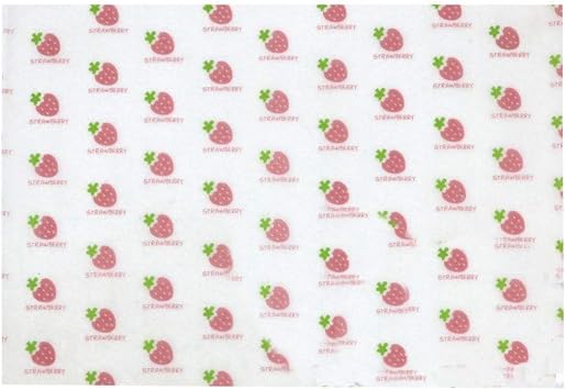Panda Legends 300 Pcs Baking Papers Grease-Proof Wax Papers Hamburger Papers [Strawberry]